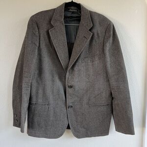Vintage Southwick Brown Herringbone Blazer Sport Coat Jacket Men’s 42 USA Made